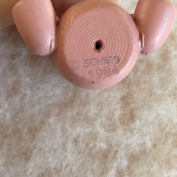 Vintage Wooden Ornaments by Schmid Folk Art Bear & Sheep Christmas Tree Decor - Picture 7 of 8